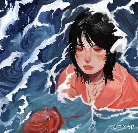 韩国插画师sanho/,她的作品风格非常鲜明独特特,sanho以极其坦率的