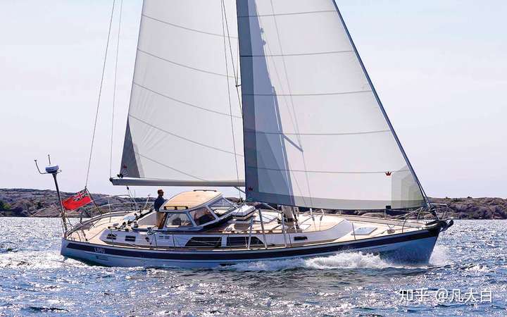 典型远洋帆船(bluewater sailboat),hallberg-rassy的43尺.