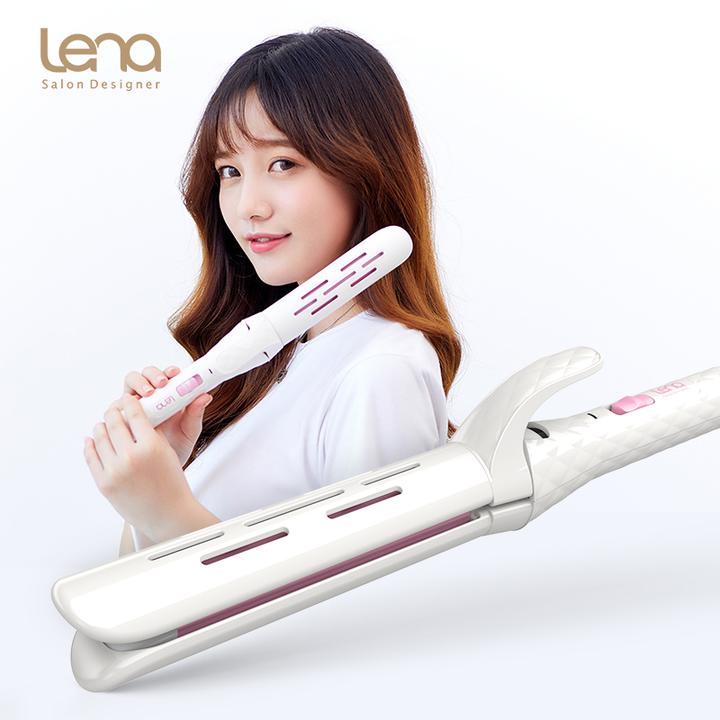 lena防烫卷发棒 夹板直发 卷直两用烫发棒 迷你直板夹