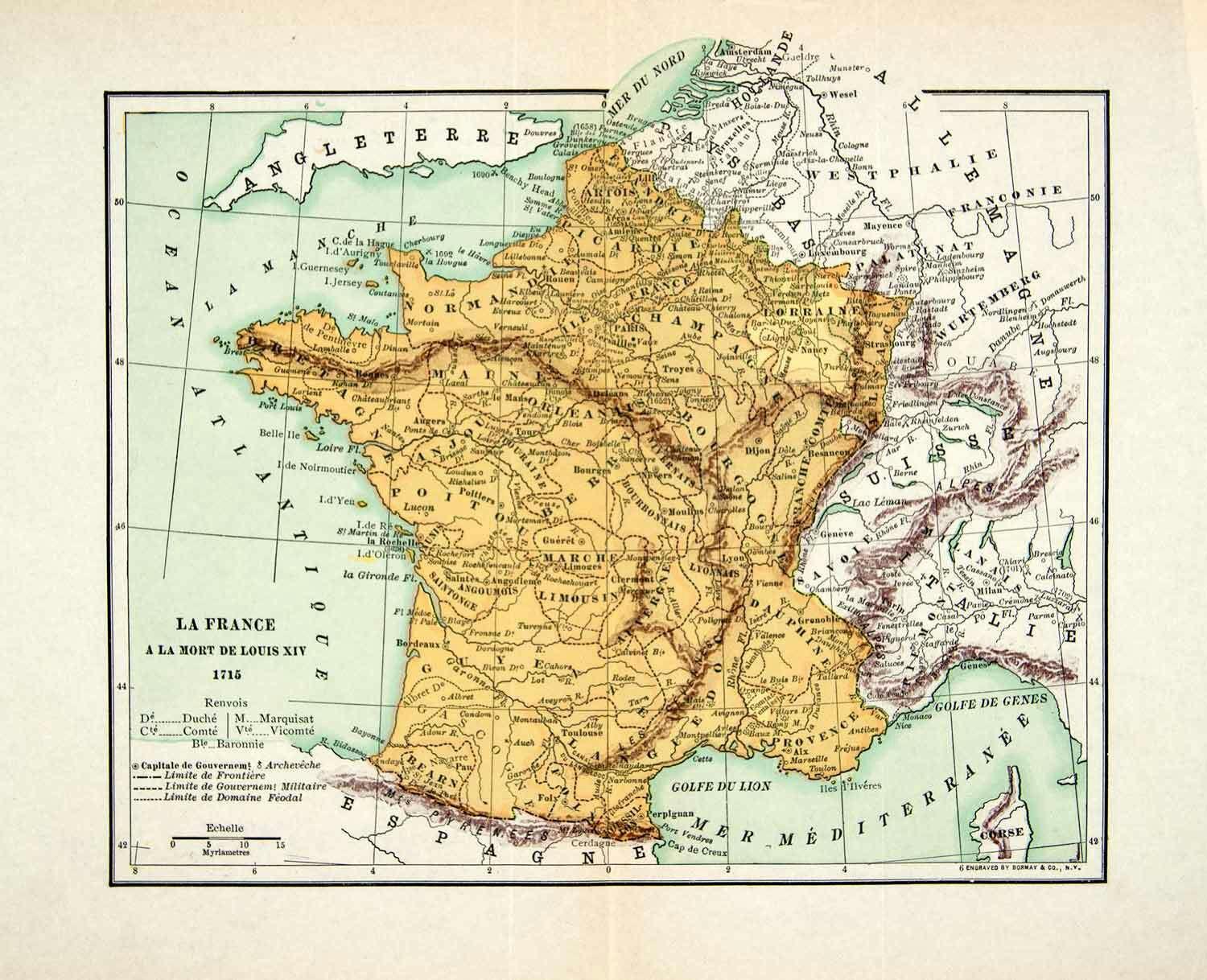 路易十四时期法国版图有多大