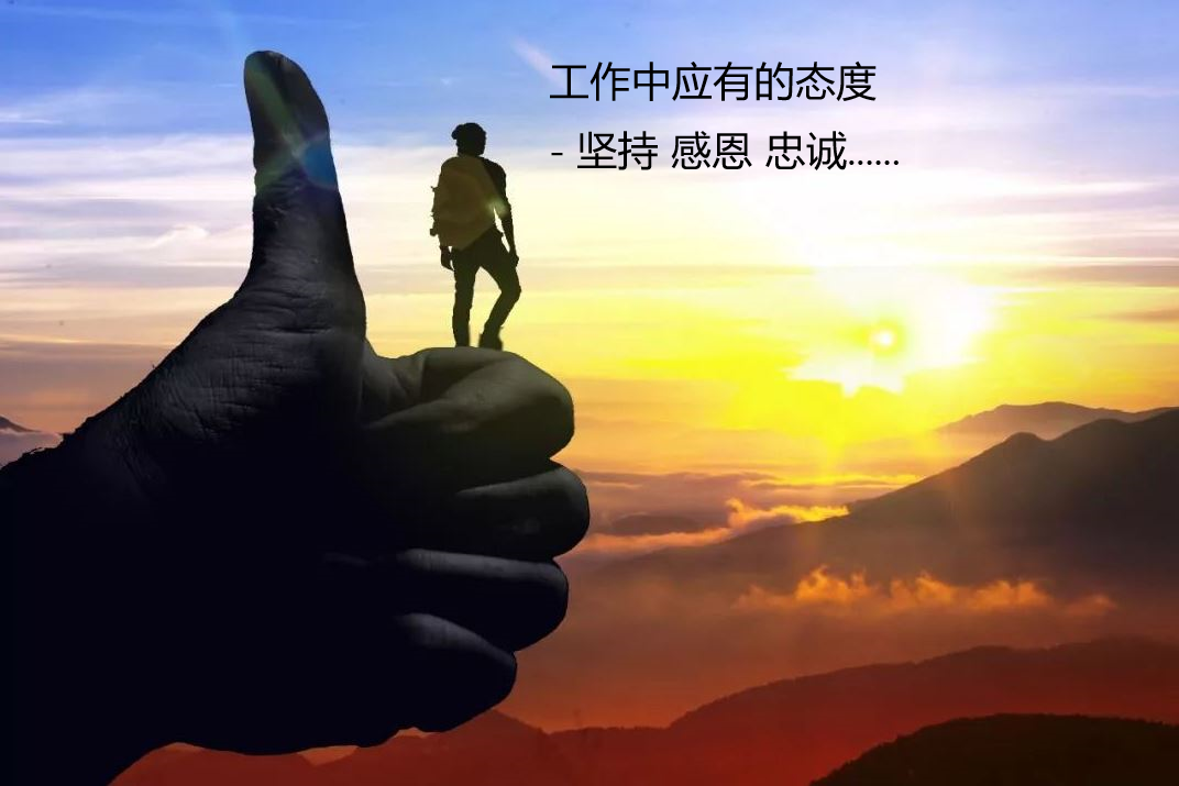 工作中应有的工作态度