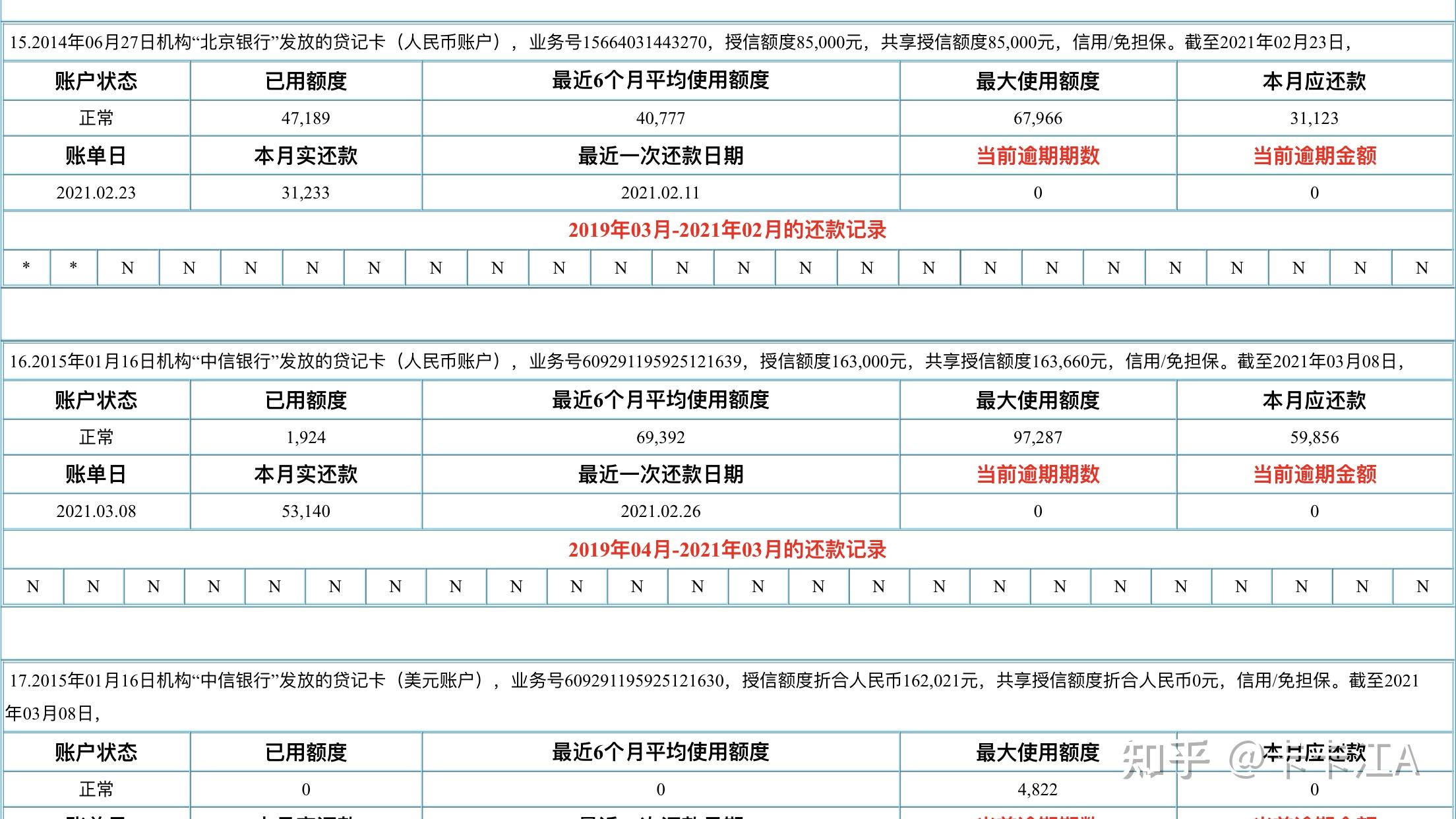 银行看征信几年的流水 知乎