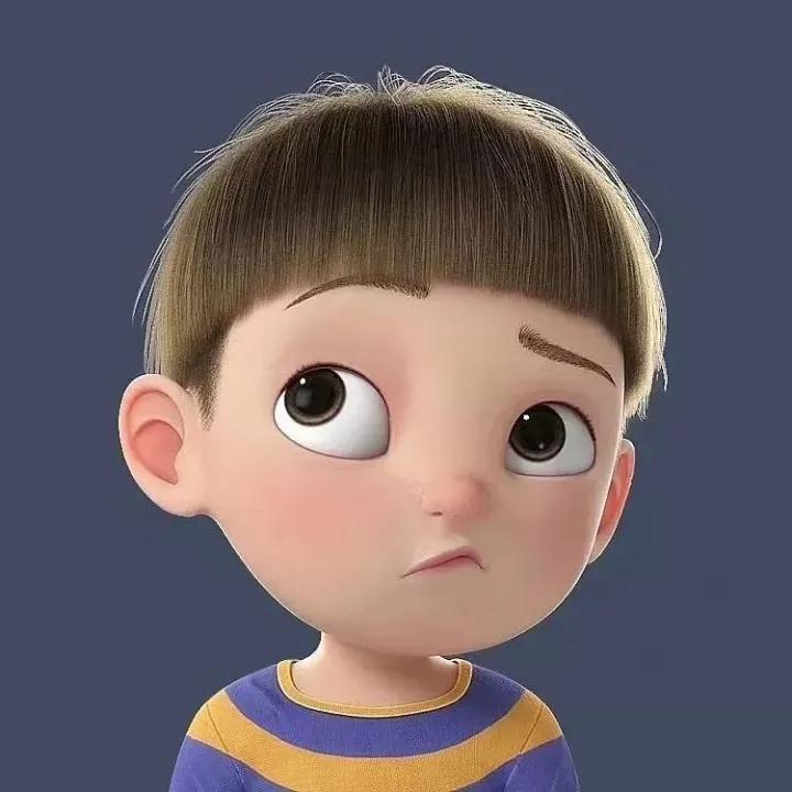 有没有这种3d小孩风格的头像 知乎