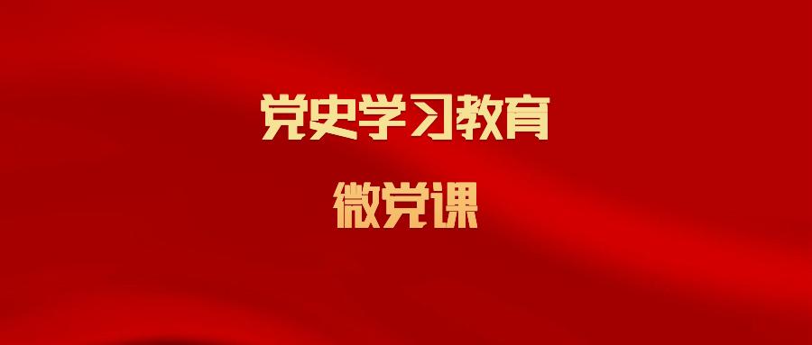 党史学习教育微党课传承红色基因践行职责使命