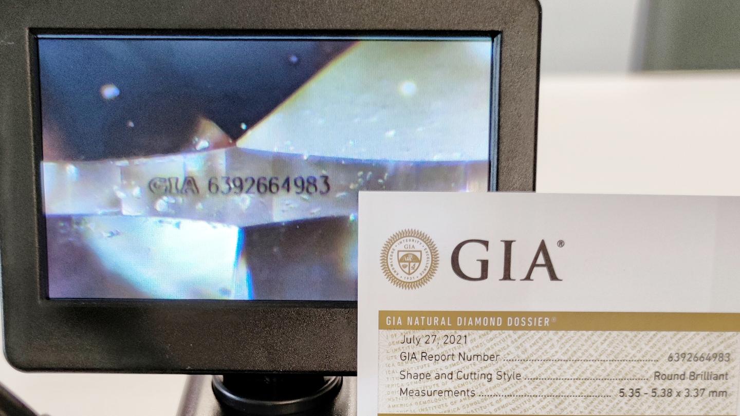 gia钻石腰码查看及证书官网验证的方法