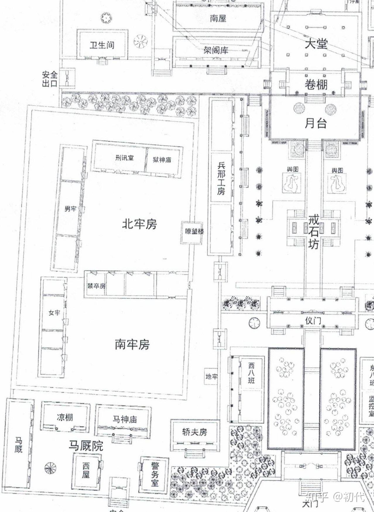 古代监狱和衙门一般都建在哪里城内城外怎么布局