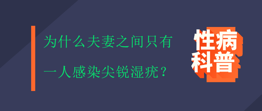 为什么夫妻之间只有一个人长了尖锐湿疣