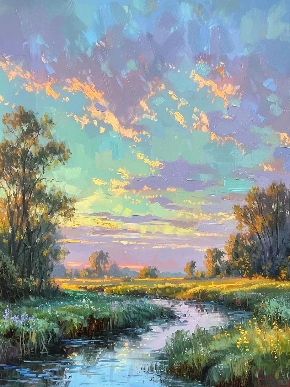 深圳美深画室 的想法: 莱斯利的风景油画真是一种美的享受!