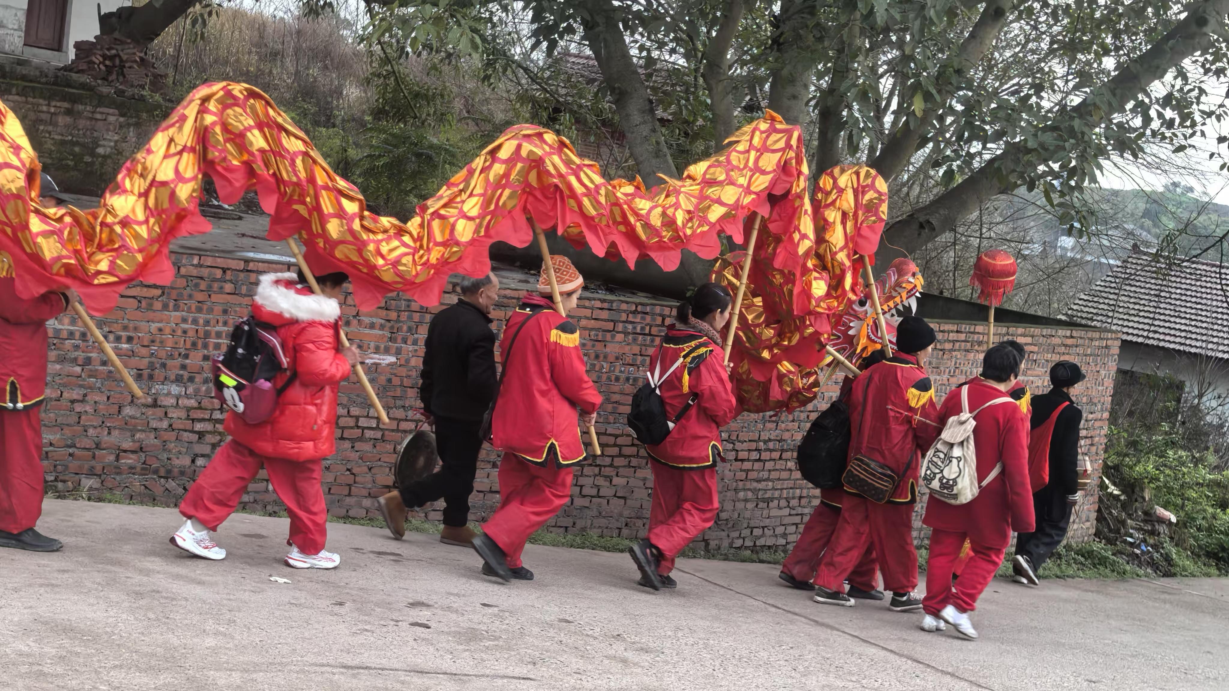 花开有时 的想法: 《少了"舞龙味道"老年龙灯队伍》