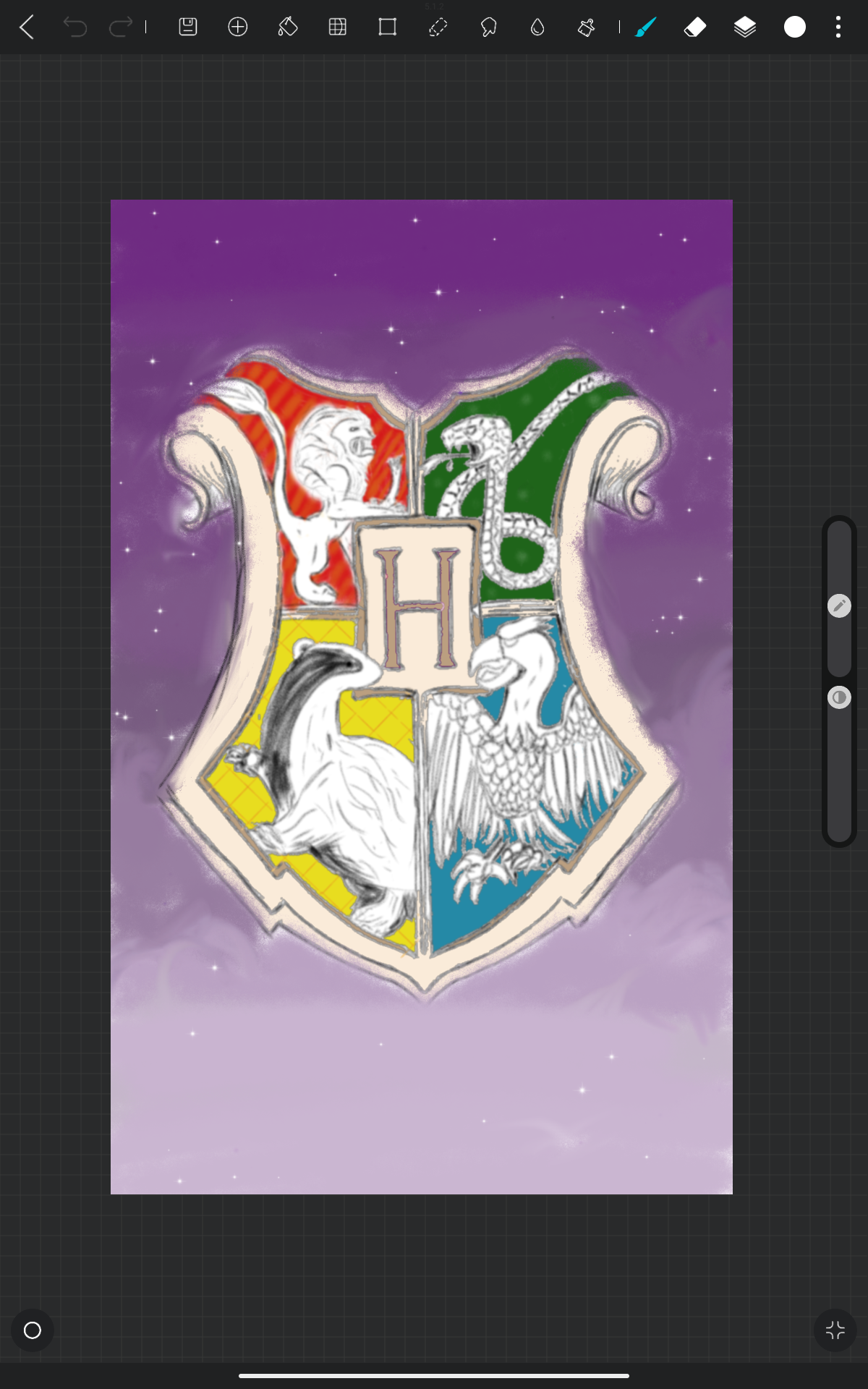 白白嘟 的想法: 霍格沃兹校徽