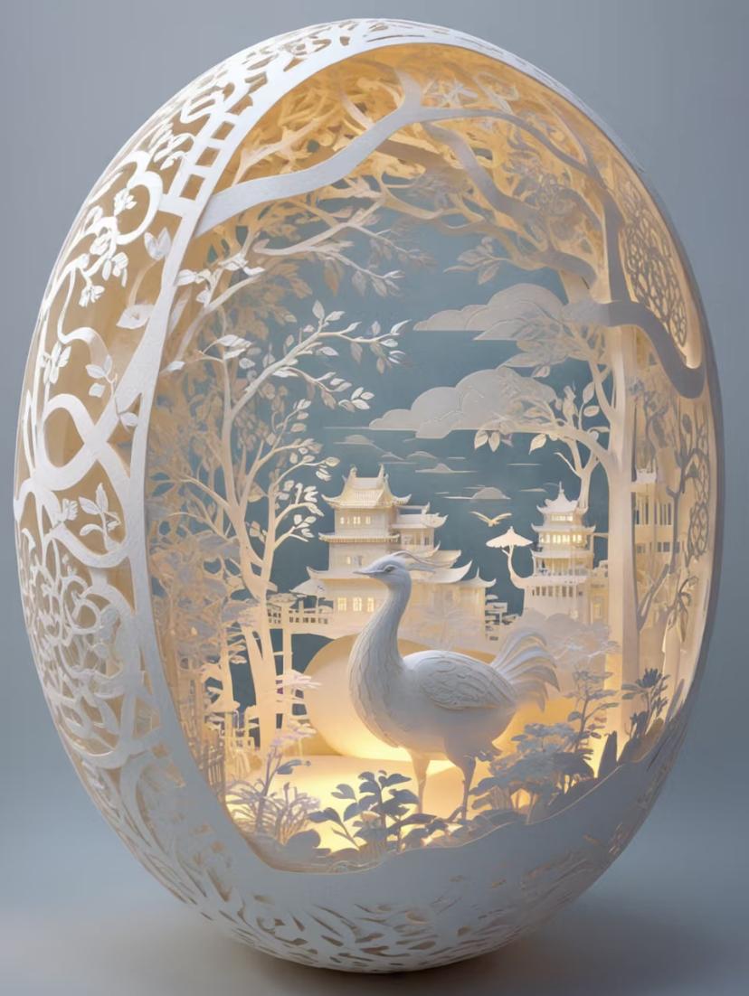 18世纪中叶,纸雕由欧洲一