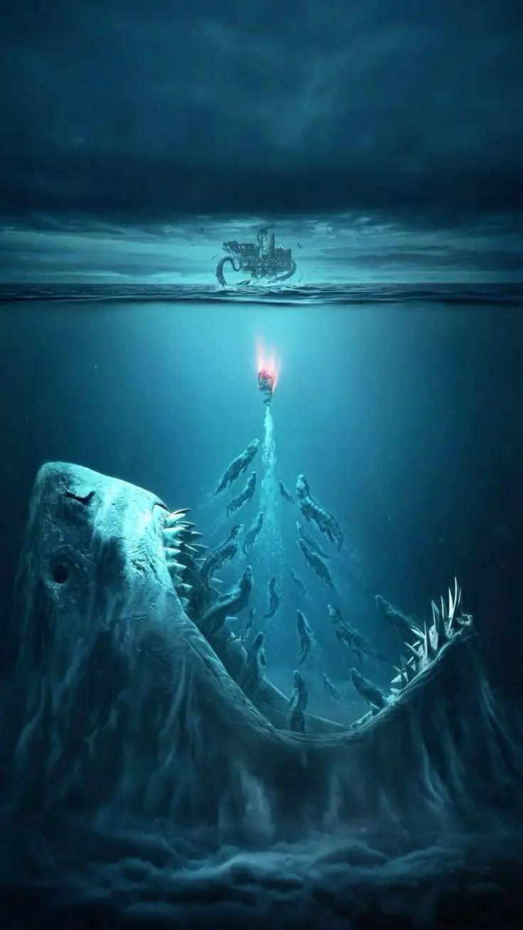 你在凝视深渊,深渊也在凝视着你!很奇幻,也很恐怖的感觉