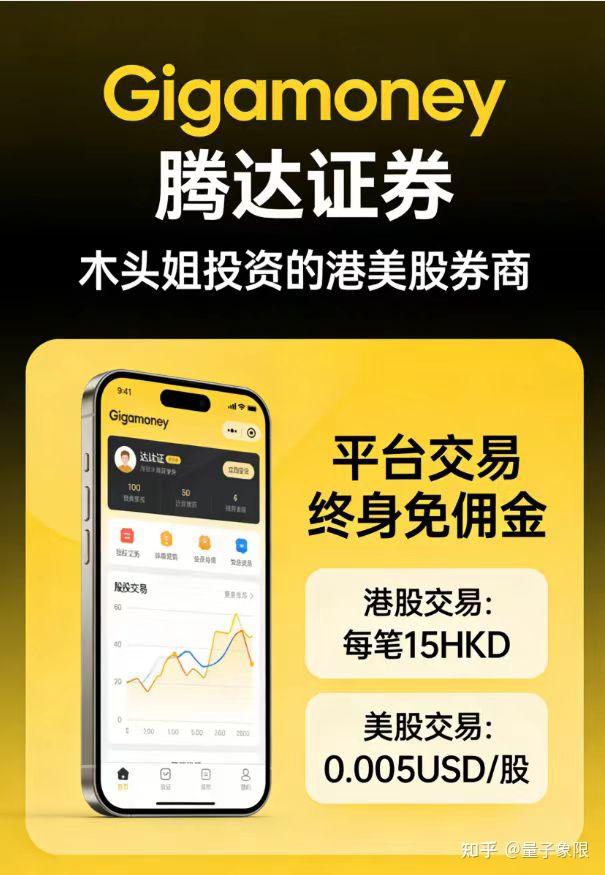 腾达证券（Giga Money）：搞定港美股终生免佣！“木头姐”都看好的神仙券商，送600+港币迎新大礼包！