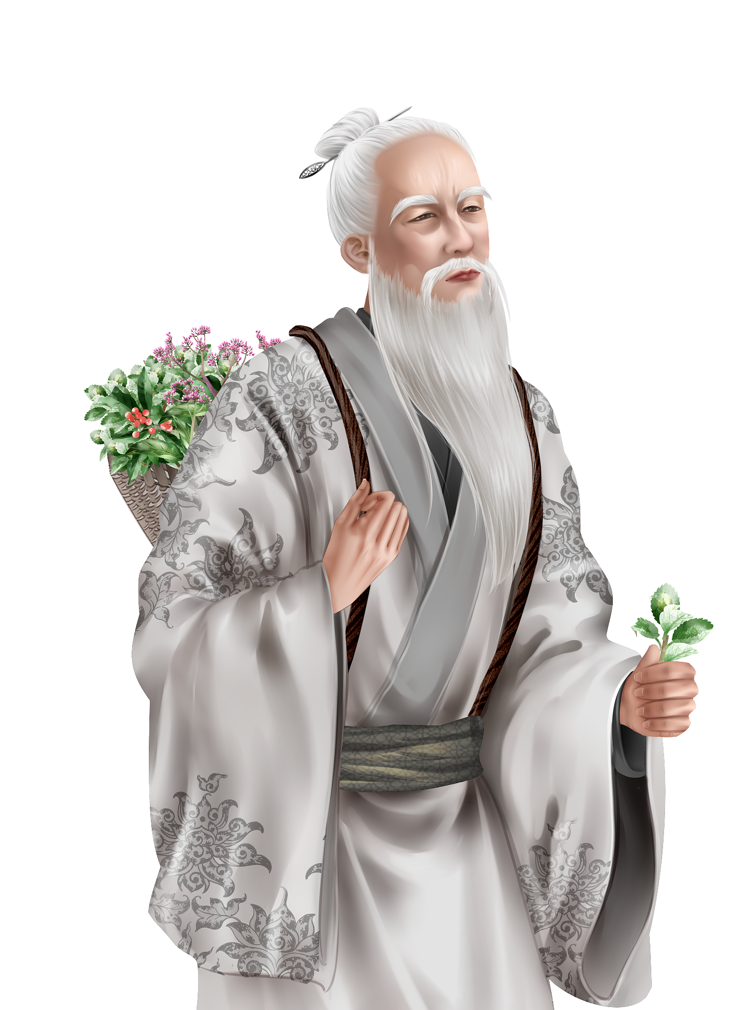 华佗画像华佗华佗图片高清大图华佗像华佗祖师爷神像图华佗图片画像