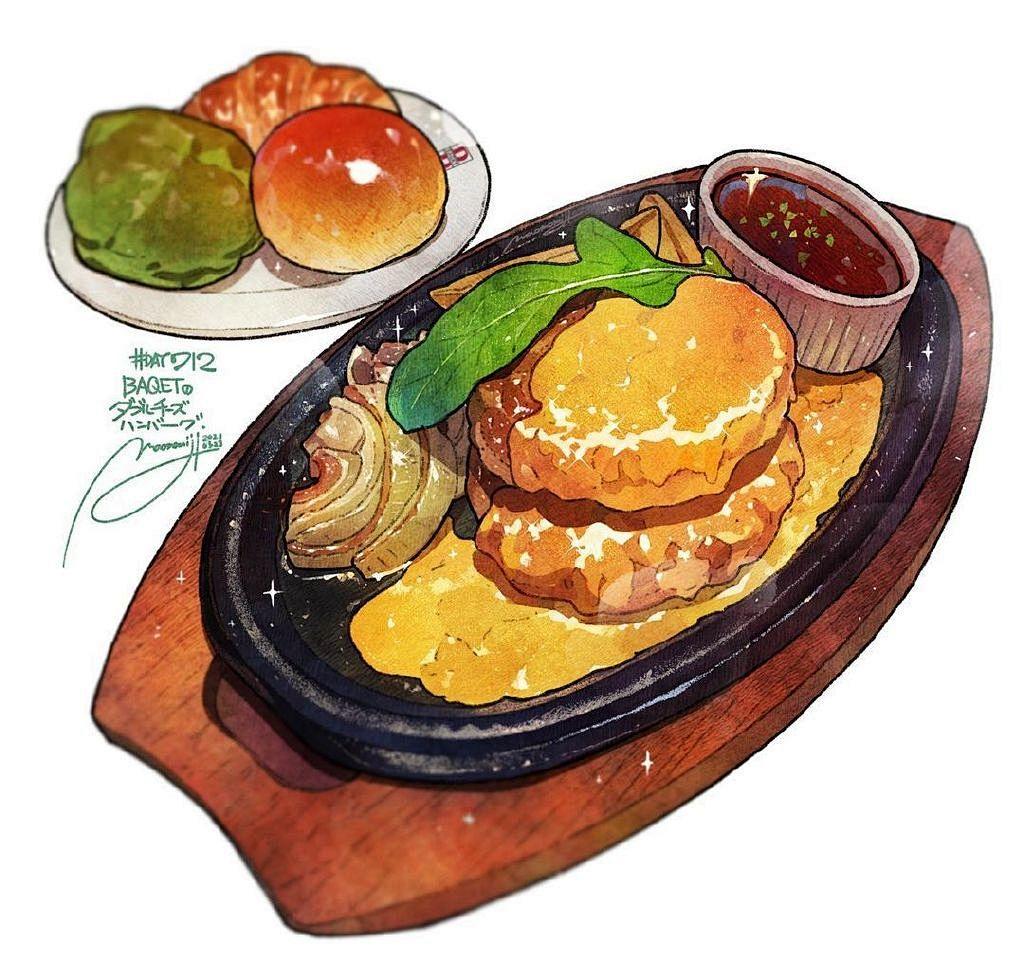 小莱同学 的想法: 水彩视觉盛宴~美食插画欣赏~