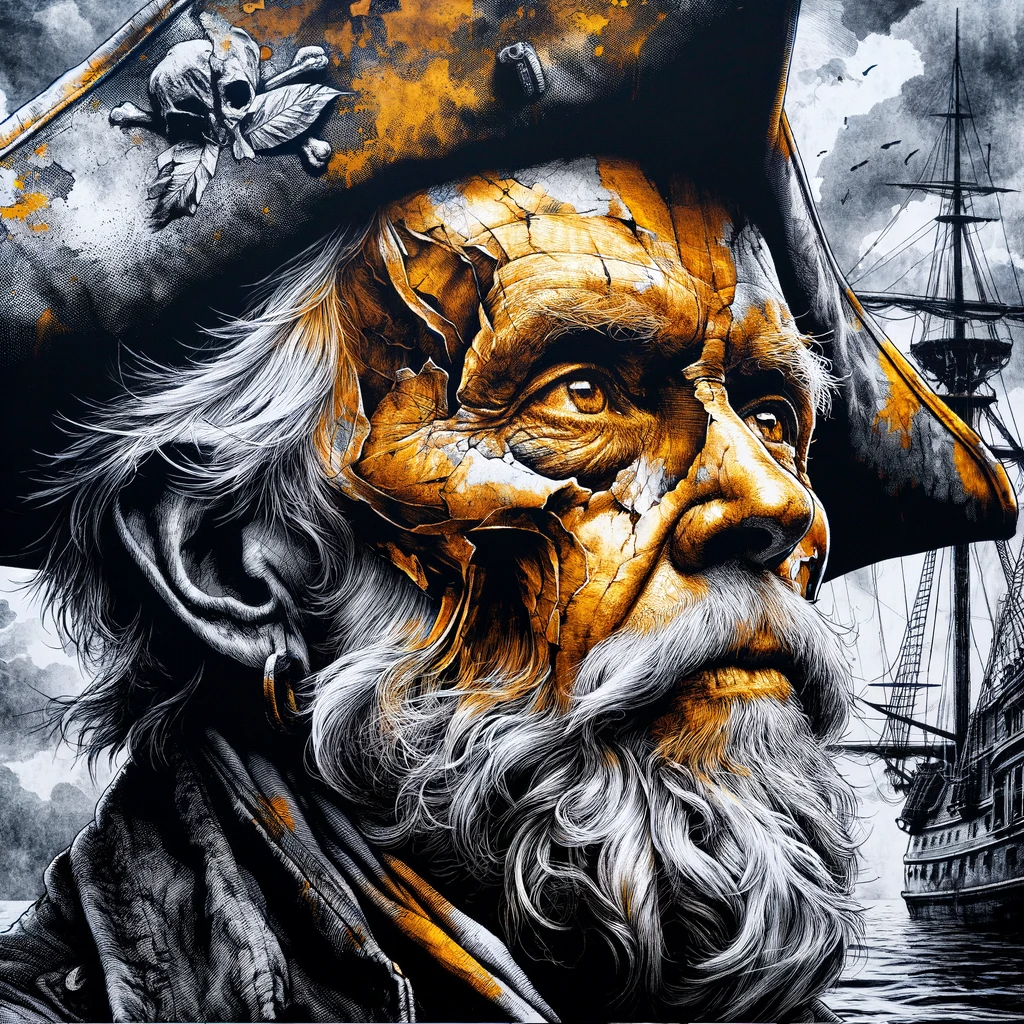 土博士 的想法: ai绘画三分天下230:海盗朋克老船长