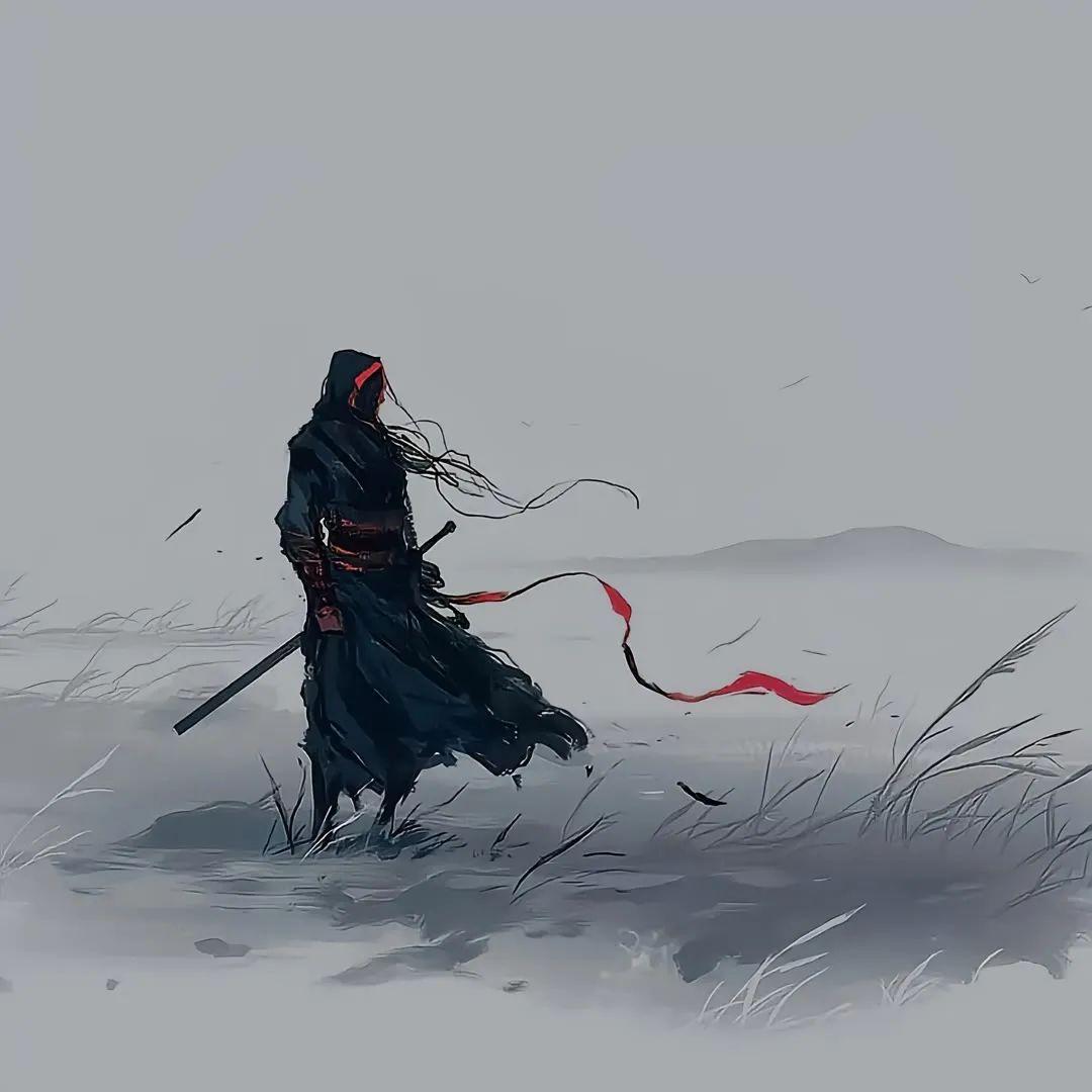 梅子酒 的想法: 古风男生背阴头像,很酷