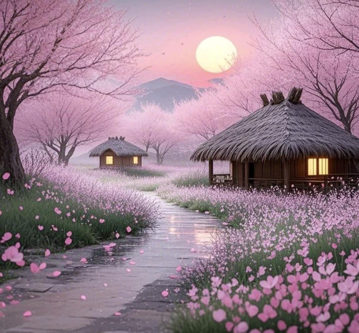 细品岁月 的想法: 📸 拍摄装备:图片生成信息:朦胧,仙境,十里桃林