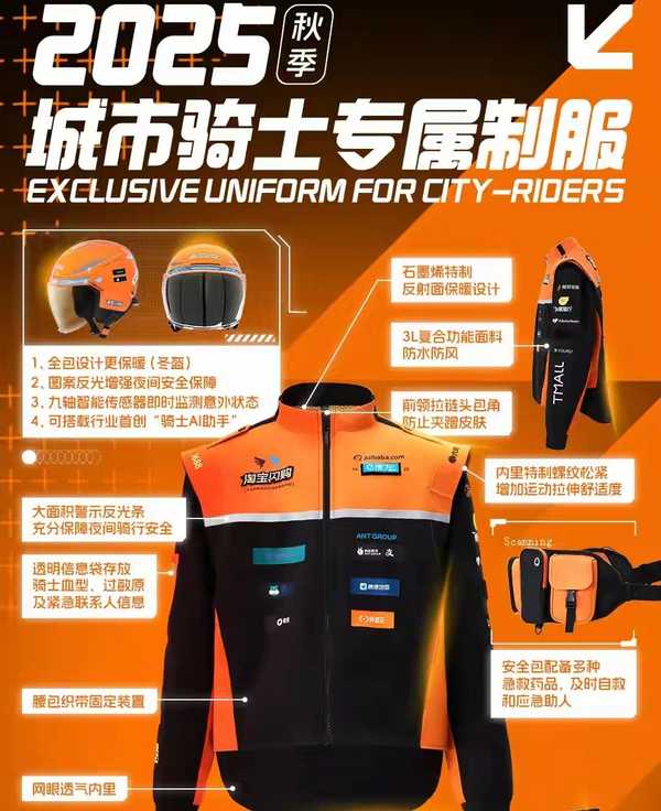 京东外卖宣布为全体全职骑手免费换新装，有专属工号金标牌，如何看待此举？配送体验会变好吗？