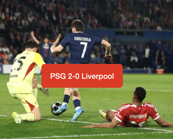 如何评价25-26赛季欧冠1/4决赛巴黎2-0利物浦的比赛？