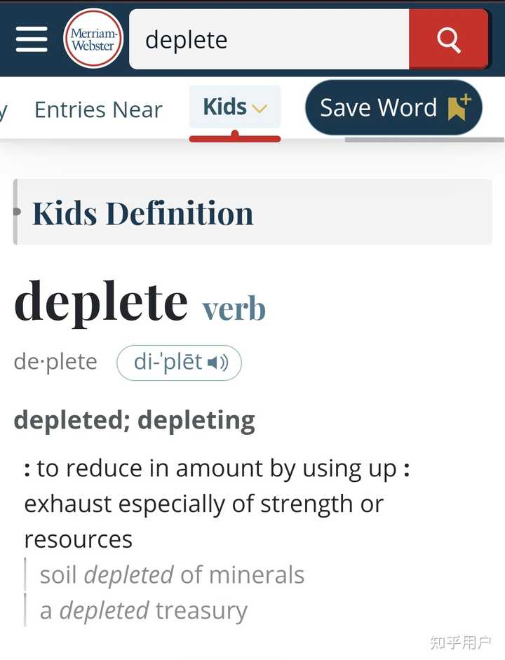 deplete的意思是什么？ - 知乎