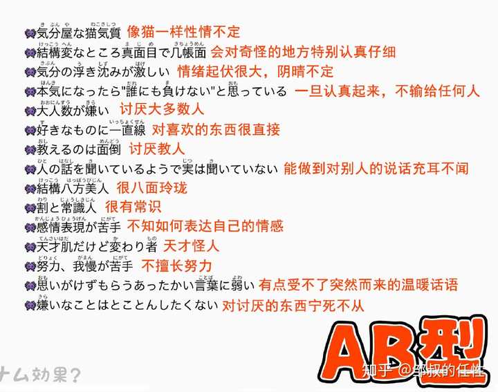 性格真的与血型有关吗 知乎