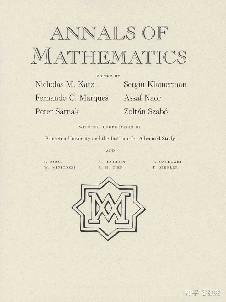 Inventiones Math 能否介绍一下数学界的期刊? - 知乎
