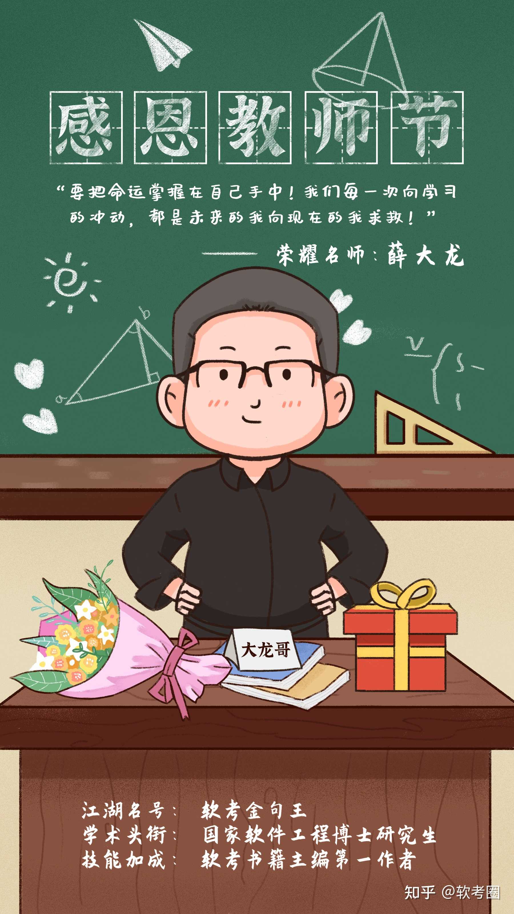 软考圈 的想法: #教师节# 到了,考霸为我们的荣耀名师设… - 知乎