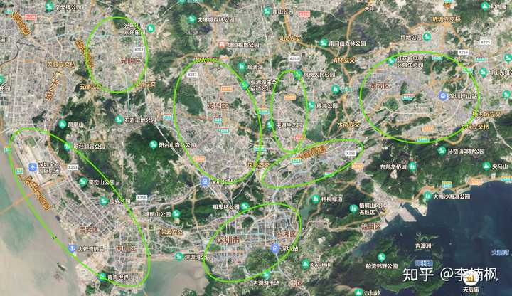 请问规划中城市中心区,中心城区,主城区有什么区别?如何区分? - 知乎