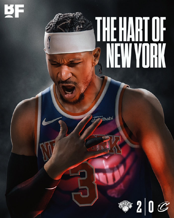 NBA东决G2，尼克斯再胜骑士，布朗森19分14助攻，哈登18分 ，大比分2-0，如何评价这场比赛？