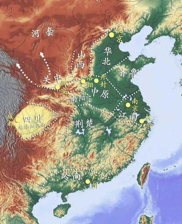 仅从地理角度出发,如今那些省份是中原省份? - 知乎