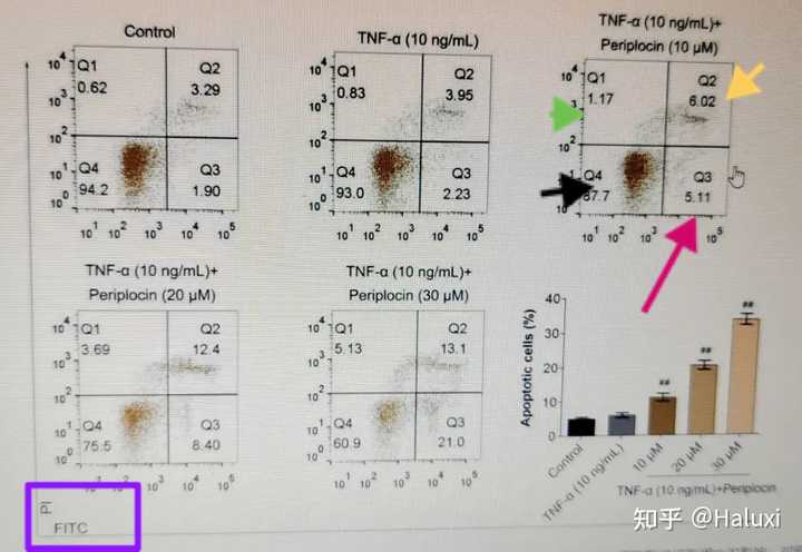 怎么从图中看细胞凋亡情况? - 知乎