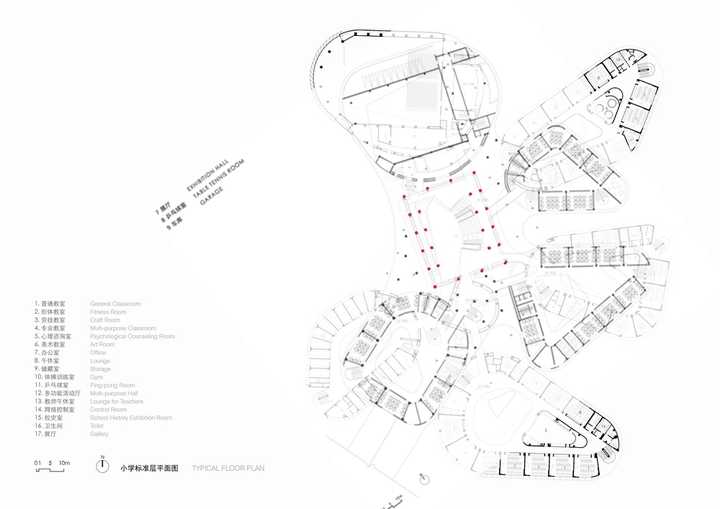 柱网布置上的完全重合