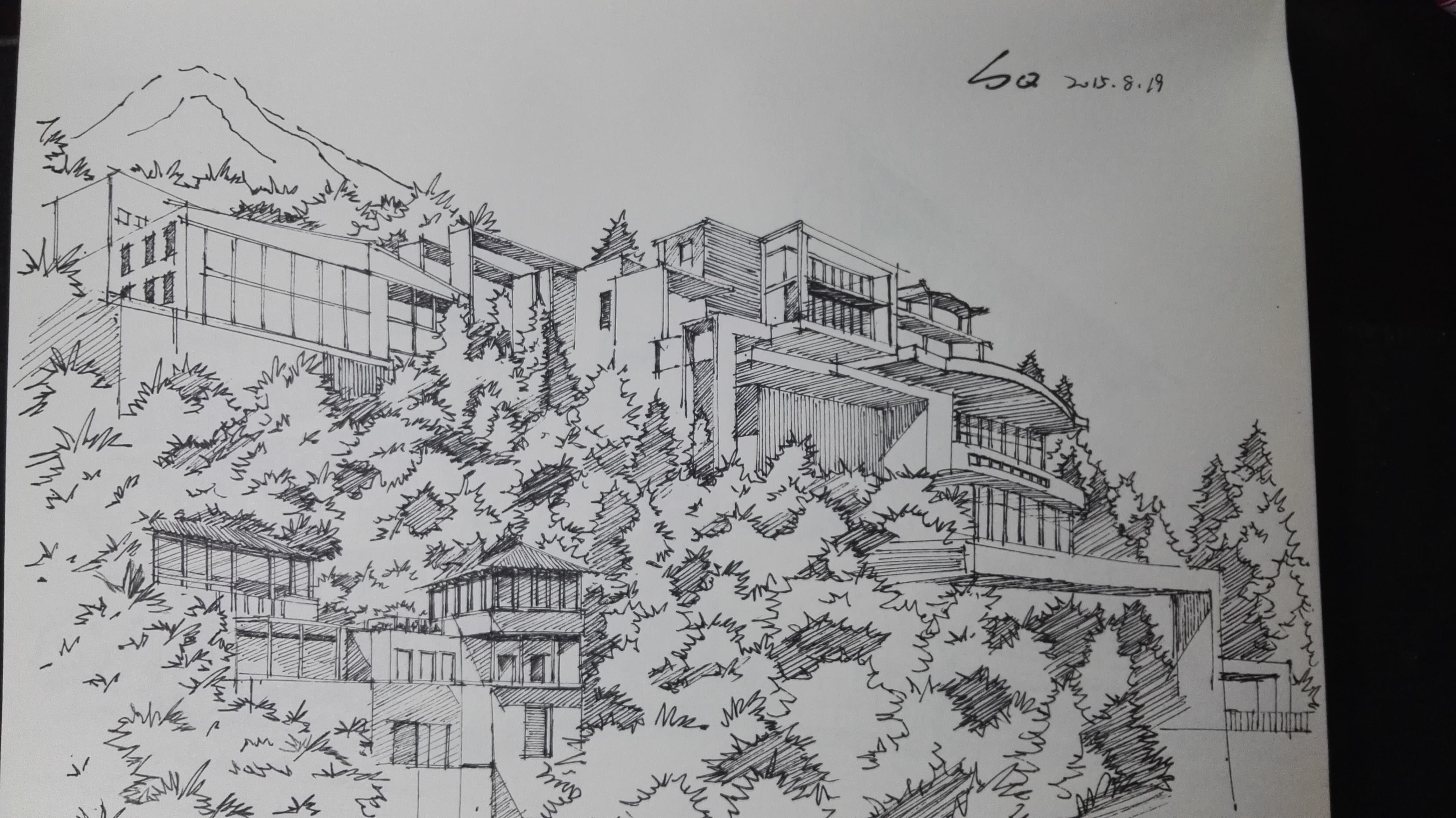什么书比较适合初学者进行建筑钢笔画手绘线稿的临摹训练