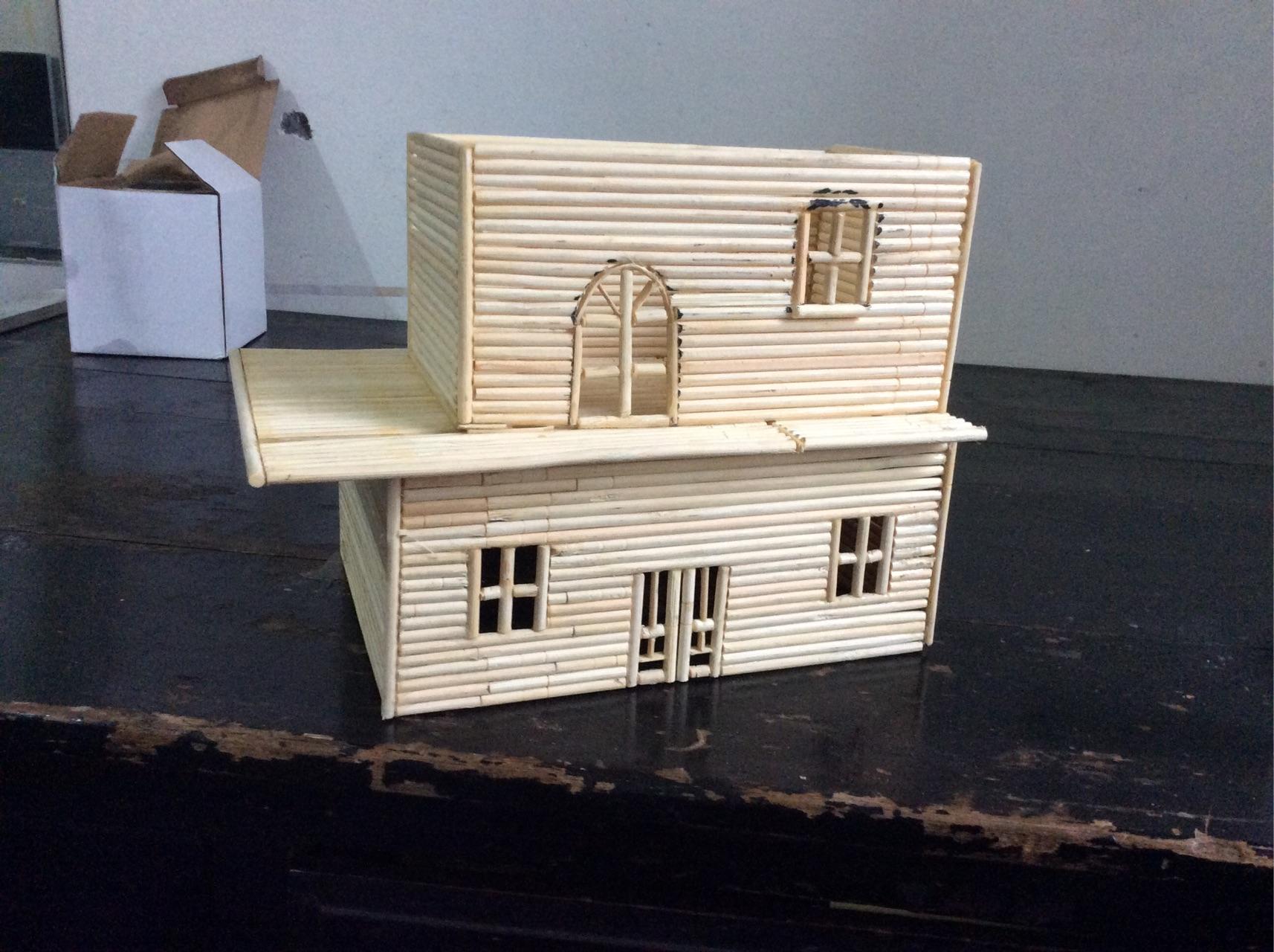 如何用一次性筷子做别墅模型求教程