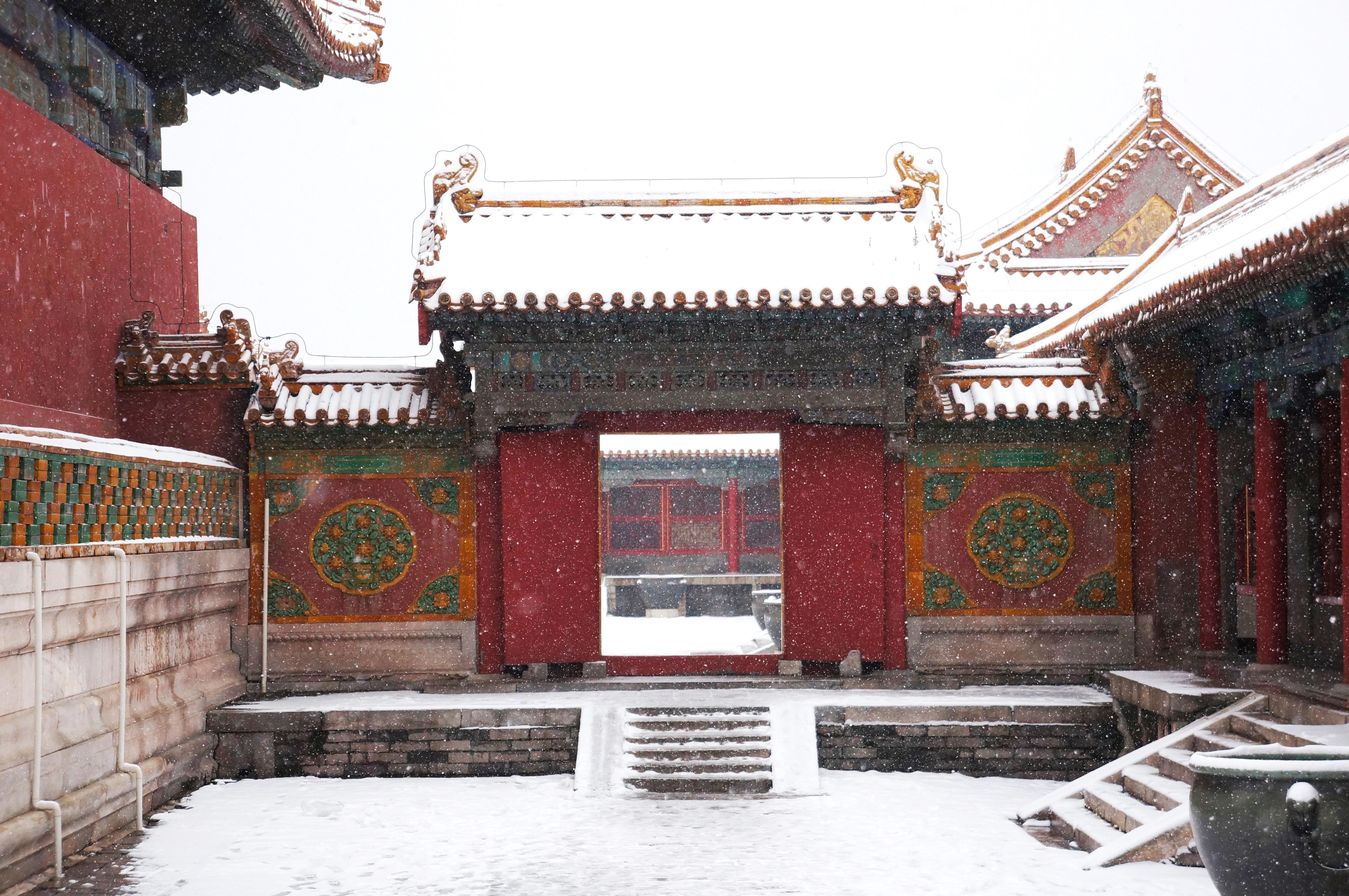 高清故宫雪景壁纸图片