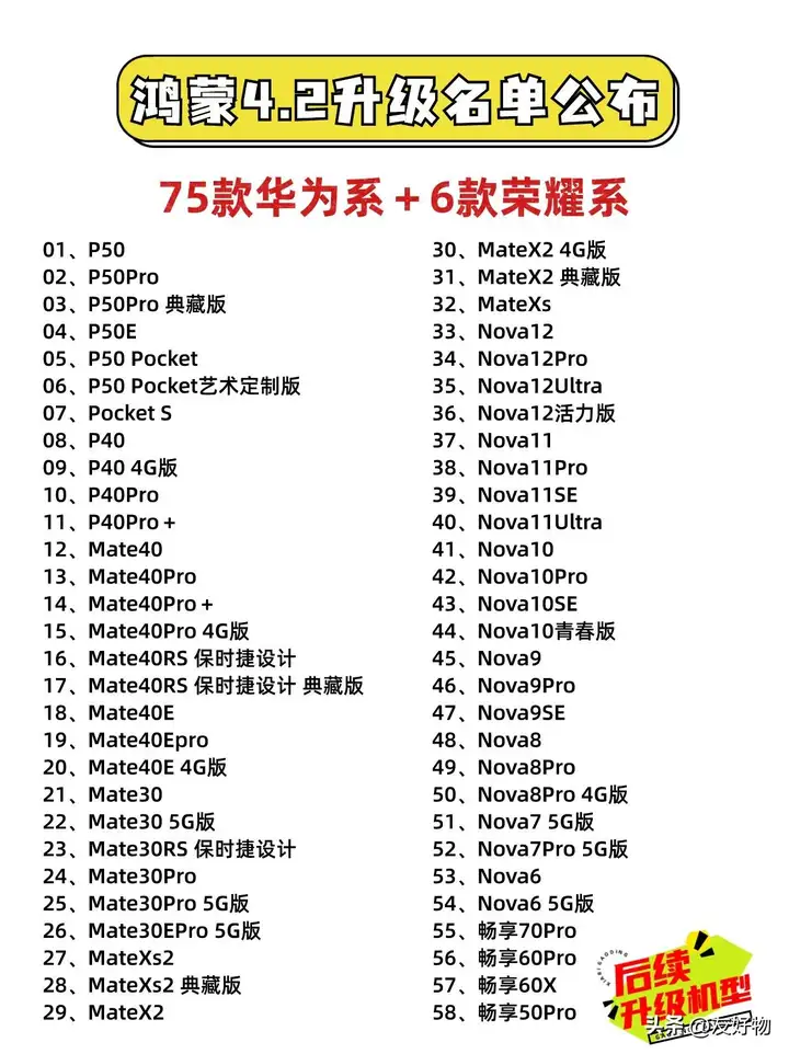 荣耀可以升级鸿蒙4.2系统吗（鸿蒙系统支持手机型号名单）