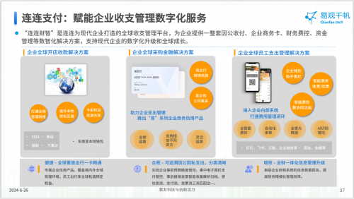 《中国第三方支付市场专题分析2024》报告：连连支付位列企业数字化服务第一阵营