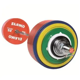 Complete set of eleiko powerlifting competition barbells