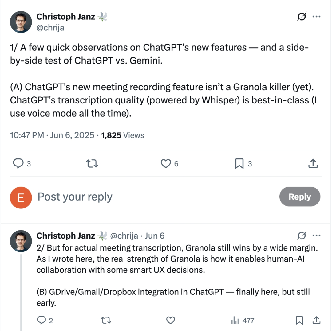 Granola：ChatGPT、Notion 都入场的 AI 纪要，能真正沉淀工作流吗？