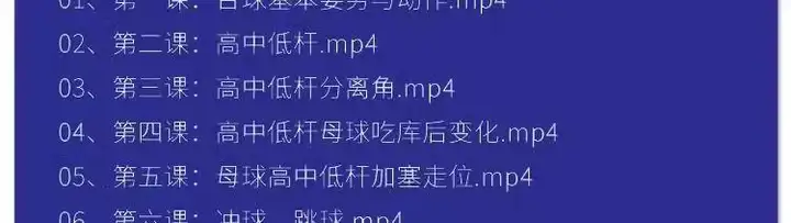 图片[10]-羽毛球篮球台球乒乓球全套高清视频教程-打羽毛球乒乓球篮球网球台球视频教程新手入门零基础动作训练课程【电商热销688】-暗冰资源网