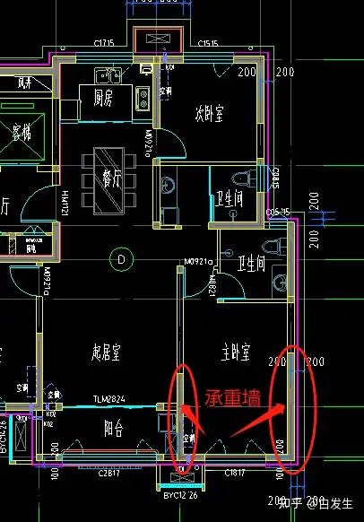 承重墙怎么分辨图片