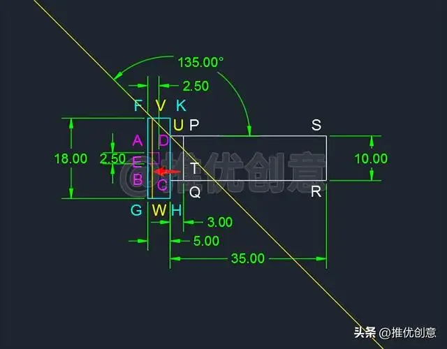 开槽沉头螺钉画法（工程制图开槽沉头螺钉画法）