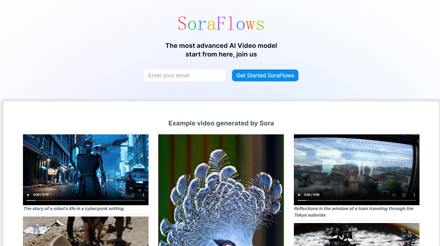 SoraFlows：一个开源的Sora WebUI项目