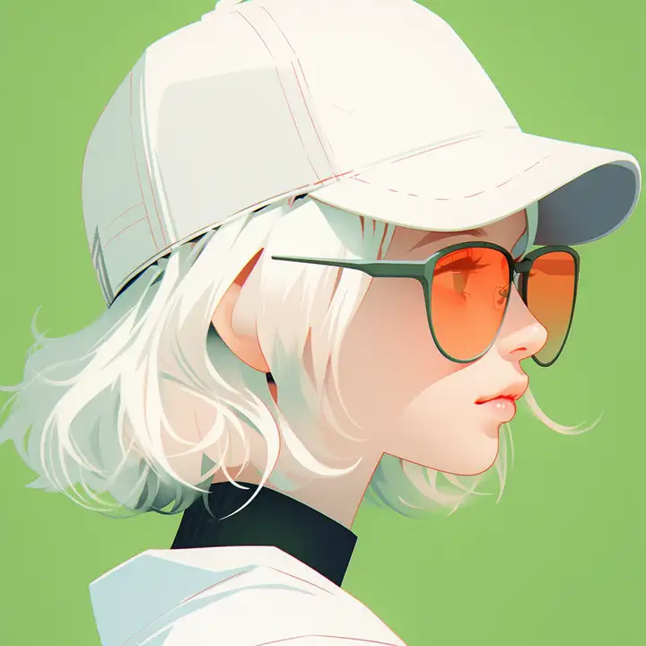 Image [5]-Minimalist flat anime-style couple avatars (male and female)-VyPrompt