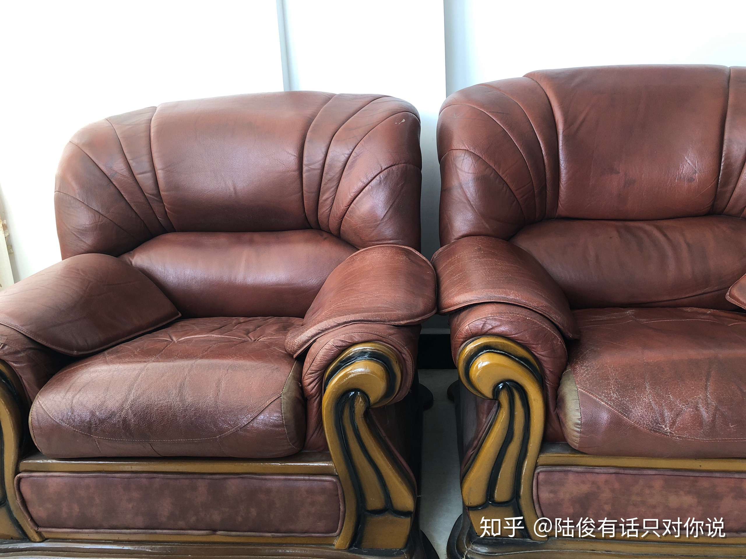 driver-lujun 的想法: #老家具旧时光# 20年前的老真皮沙发,爸