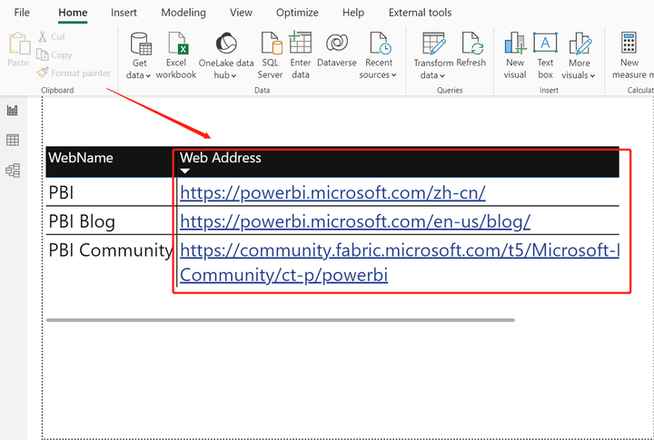 Power BI：如何在报告中使用超链接？