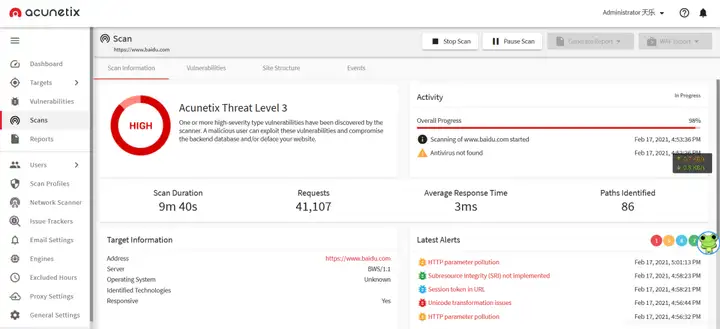 安全运维必备!5个高级漏洞扫描工具,吃透99%安全警报!插图8 安全运维必备!5个高级漏洞扫描工具,吃透99%安全警报!插图8