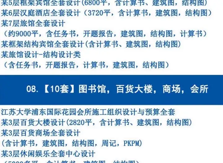 图片[7]-700+套6.88G土木工程毕业设计范本-开题报告计算书预算书建筑结构施工方案设计图纸【电商热销26】-暗冰资源网