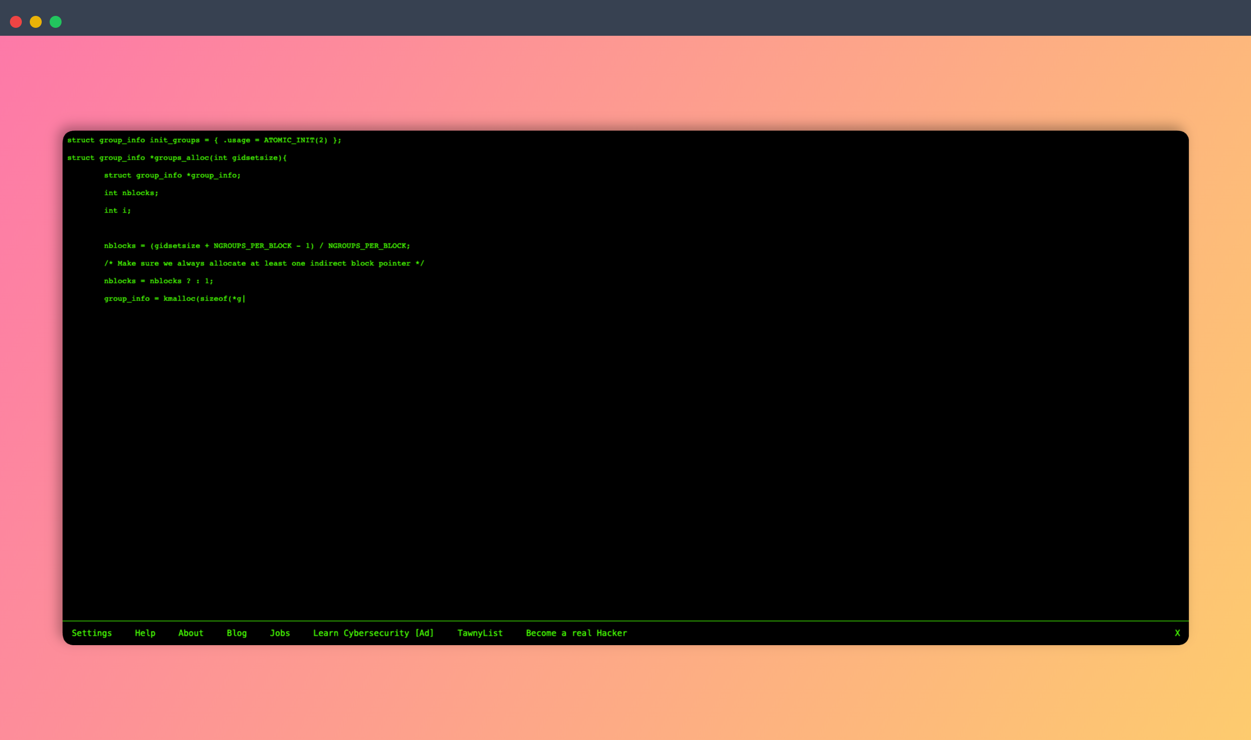 Hacker Typer ：一个让你在键盘上“乱码”也能瞬间变身黑客的网站，轻松满足你的装X欲望，还能有效防止窥屏